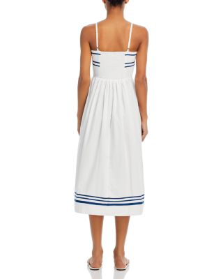 green emerald velvet dress Ciao Lucia Ebba Dress White