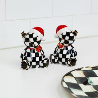 MacKenzie-Childs - Courtly Check Santa Bear Collection