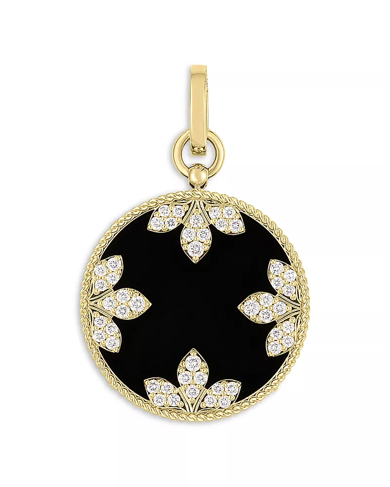 Roberto Coin 18K Yellow Gold Medallion Diamond & Mother of Pearl Pendant