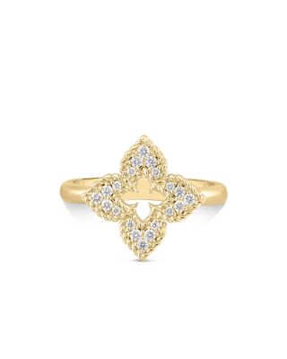 18K Yellow Gold Petite Venetian Princess Diamond Ring, 0.15 ct. tw.