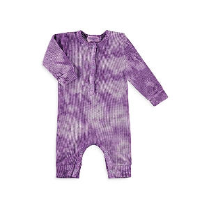 Paigelauren Girls' Tie Dye Thermal Henley Coverall - Baby