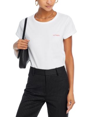 Maison Labiche Slogan-embroidered Cotton T-shirt In White