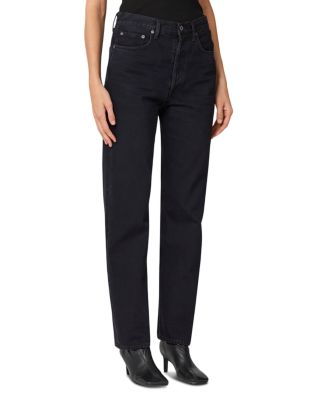 '90s Pinch Waist High Rise Straight Jeans in Crushed