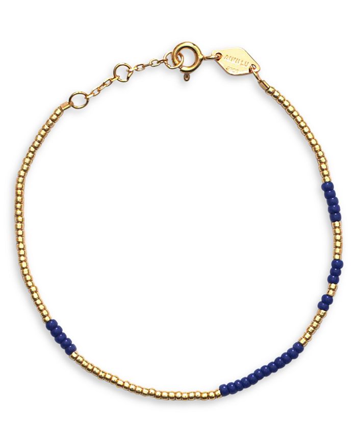 ANNI LU Asym Color Beaded Flex Bracelet in 18K Gold Plated Bloomingdale s