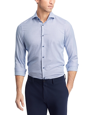 Hugo Boss H-max-us-spread-c1 1 Cotton Sharp Fit Dress Shirt In Blue