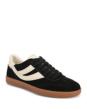 Shop Vince Women's Oasis Low Top Lace Up Sneakers In Black Suede