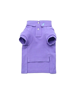 Ralph Lauren Pet Cotton Mesh Dog Polo Shirt Core In Light Purple