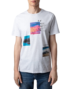 Zadig & Voltaire Ted Multiposter Photoprint Crewneck Tee