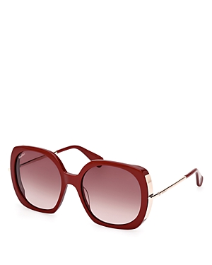 Max Mara Red Butterfly Acetate Sunglasses, 58mm In Red/red Gradient