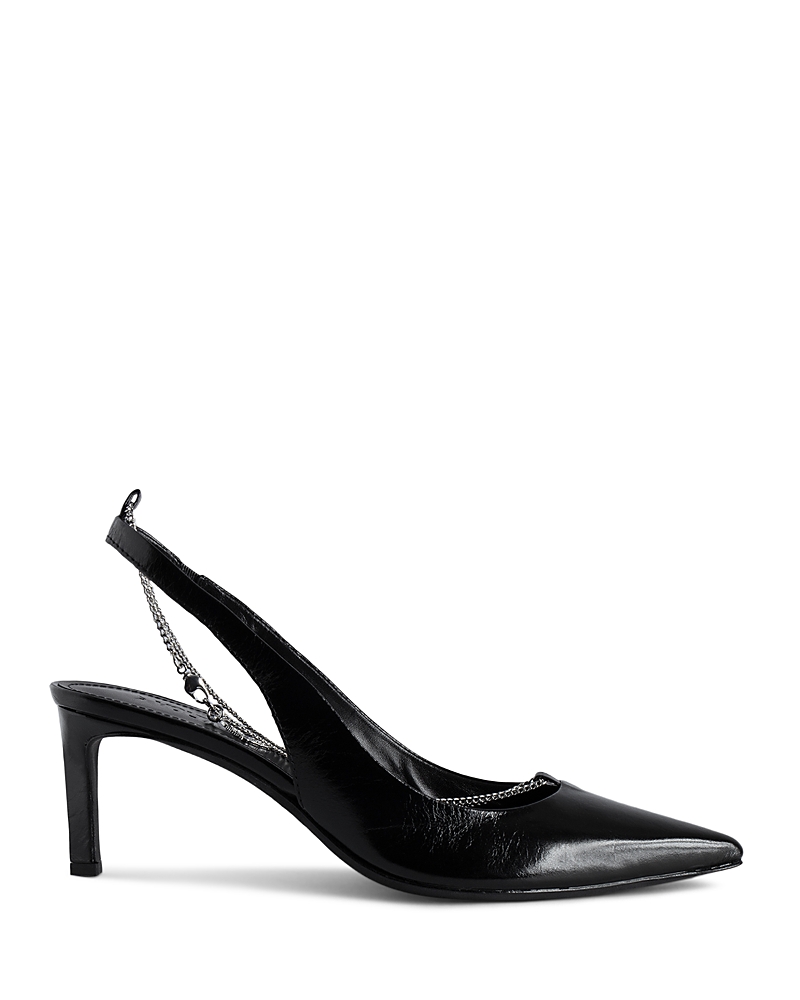 Zadig & Voltaire First Night Court Shoes In Noir