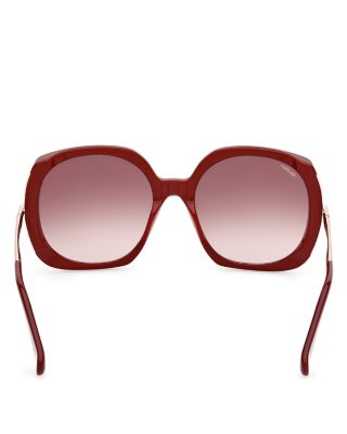 Max Mara Burgundy Acetate Sunglasses main image 1
