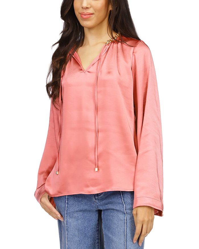 Michael kors best sale bell sleeve top