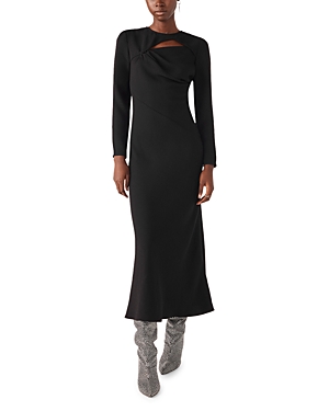 Shop Ba&sh Ba & Sh Yona Cutout Midi Dress In Black