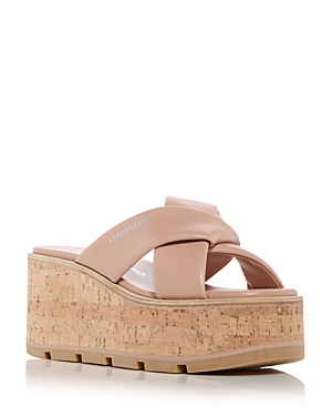 Shop Ferragamo Women's Engracia Platform Slide Sandals In Rosa