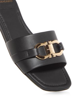 【送料&関税込】Ferragamo Gancini-buckle Square-toe Sandals Ferragamo Square toe sandals gancini buckle | The Fashion Square