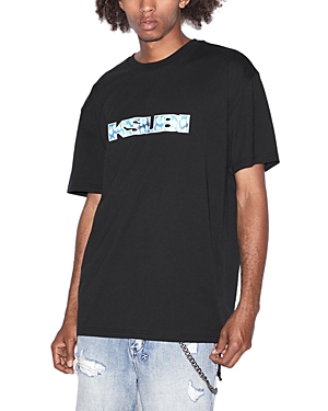 Shop Ksubi Portal Biggie Short Sleeved Tee In Black