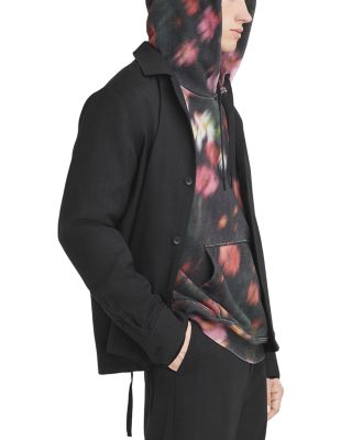 Floral Print Pullover Hoodie