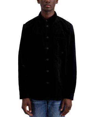 The Kooples Hill Velvet Straight Fit Shirt