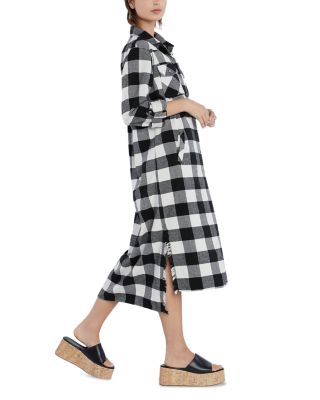 Buffalo Plaid Shirt Dress