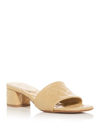 Bottega Veneta - Women's Amy Block Heel Slide Sandals