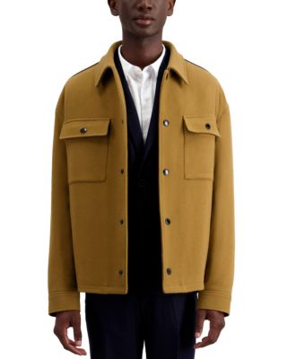 The Kooples - Feltro Long Sleeve Snap Front Jacket