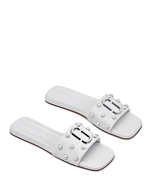 Shop Marc Jacobs Women's The J Marc Pearl Sandals In White