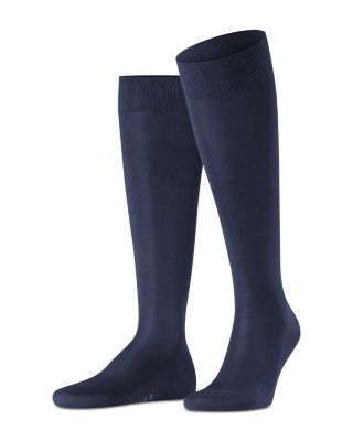 Cotton Blend Fil D'&eacute;cosse Knee High Socks