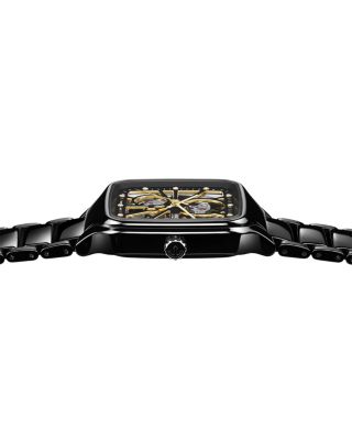 True Square Open Heart Diamond Watch, 38mm