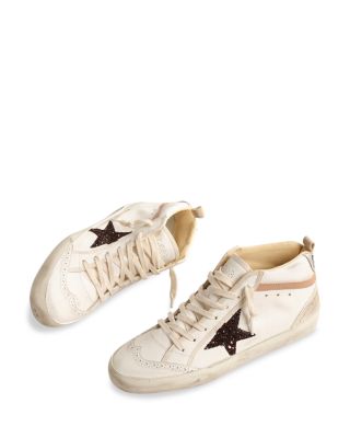 Women's Glitter Star Mid Top Sneakers