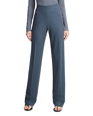 Vince Cozy High Waist Wool Blend Wide Leg Pants In Pacific Az