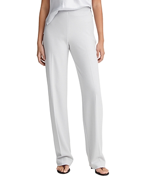 Vince Cozy High Waist Wool Blend Wide Leg Pants In Dove