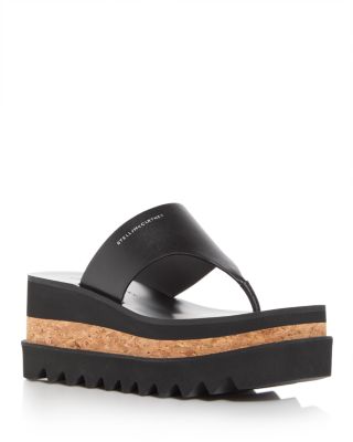Stella McCartney - Women's Sneak Elyse Platform Wedge Thong Sandals
