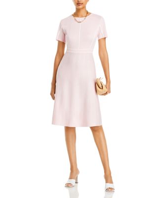 vintage inspired a line dress Madeleine Vintage Floral Mock Neck Dress