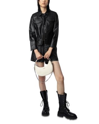 Moonrock Small Grained Leather Handbag 