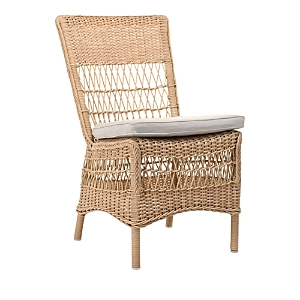 Sika Design Marie Natural Outdoor Dining Side Chair With Seagull Cushion