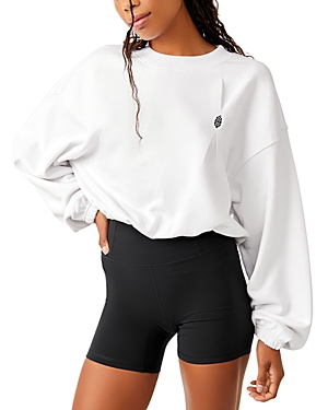 Free People Start To Finish Bubble Top In White