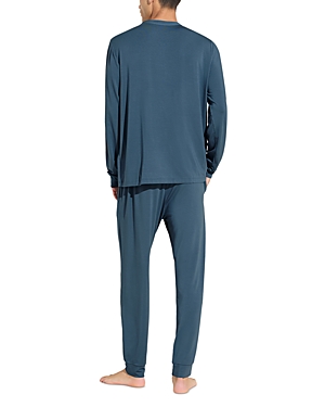 Shop Eberjey Henry Pajama Set In Heritage Blue