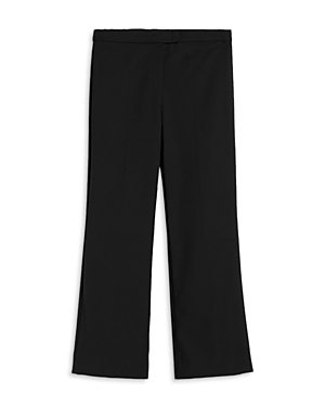 Max Mara Conico Tab Flared Pants In Black