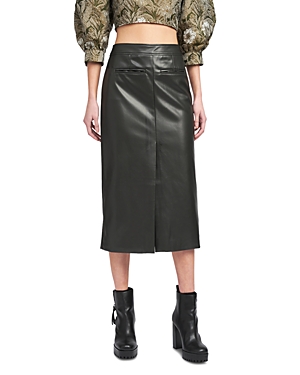 Faux Leather Pencil Skirt