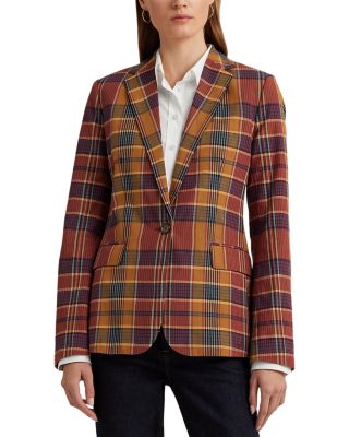 Ralph lauren madras blazer best sale