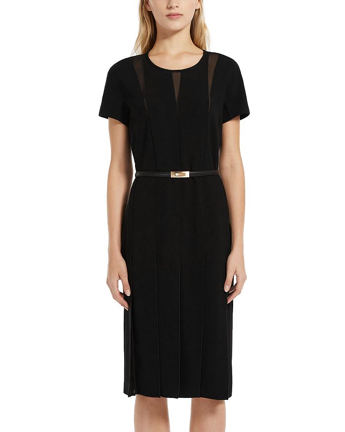 midi empire waist dress Elegant A-Line Empire Waist Midi Length Chiffon Sequin Dresses Sleevel