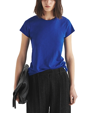 Rag & Bone The Slub Organic Pima Cotton T-shirt In Midnight Blue