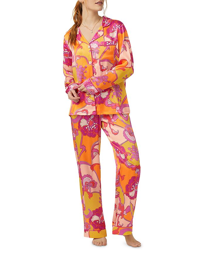 BedHead Pajamas Long Printed Silk Pajama Set Bloomingdale's