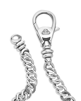 Men's Sterling Silver Anthem Curb Link Chain Necklace/Key Chain - Exclusive