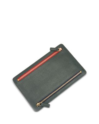 Leather RFID-Blocking Four Zip Organizer Travel Case