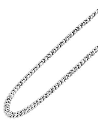 Men's Sterling Silver Anthem Curb Link Chain Necklace, 22" - Exclusive