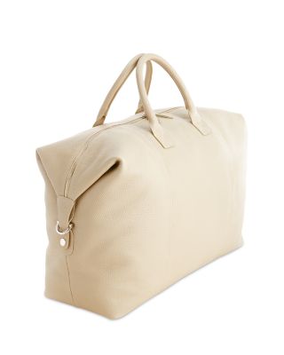 Leather Weekender Duffel Bag