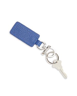 Royce New York Leather Luxe Key Chain In Cobalt Blue