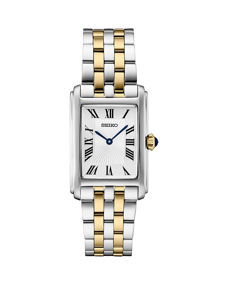 Seiko Watch Essentials Watch, 22mm In White/two-tone