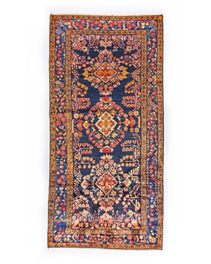 Bashian One Of A Kind Persian Lilihan Area Rug, 5' X 10'3 In Dark/blue